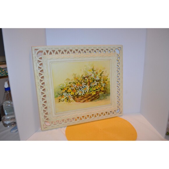 Vintage Wall Hanging Flowers for Kitsch Retro Early American Bohemian Core - Picture 2 of 7